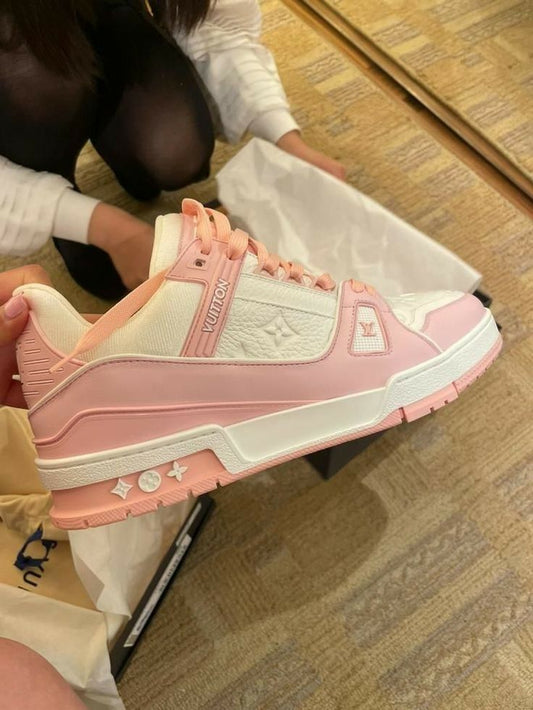 Pink LV trainers